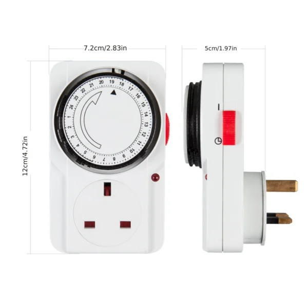 1pc 24 Hour Segment Timer Switch