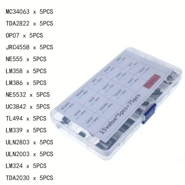 75pcs DIP IC Sockets Set