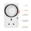 1pc 24 Hour Segment Timer Switch