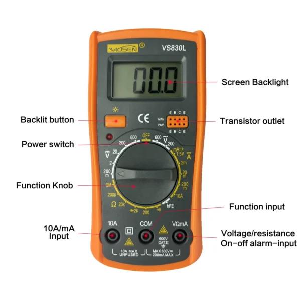 Multimeter Tester Counts Digital Multimeter