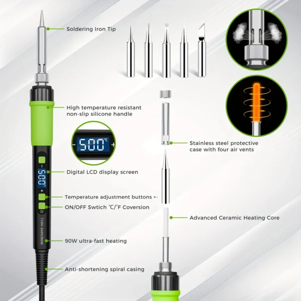 YEEHONEC 90W Soldering Iron Kit