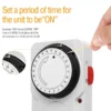 1pc 24 Hour Segment Timer Switch