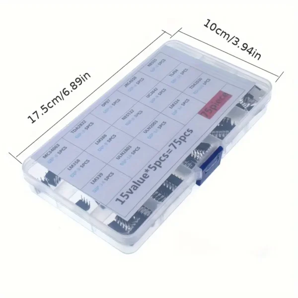 75pcs DIP IC Sockets Set
